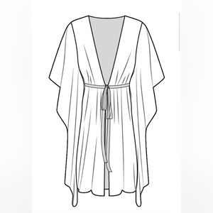 Sheer silk beach cover up, Shan for Escape The Cove